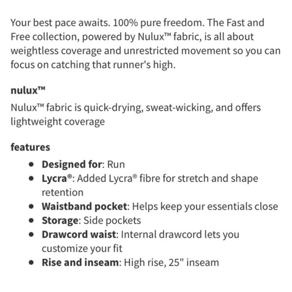 NWT Lululemon SeaWheeze 2021 Fast & Free floral - Picture 3 of 5